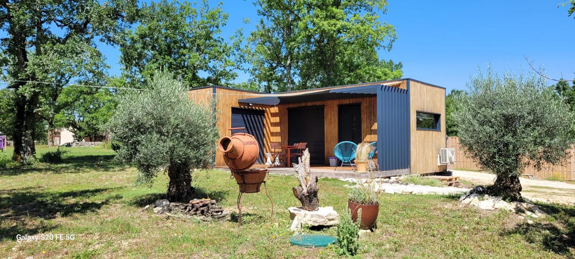 Villa Tiny House Sud Du Lot Le Montat Exterior foto